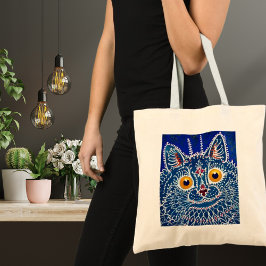 Koninklijk blauwe unieke artistieke caleidoscoop k tote bag