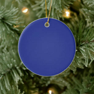 Koninklijk Blauwe Vakantie Elegantie Keramisch Ornament