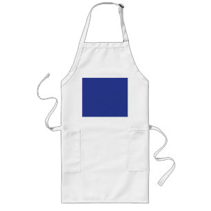 Koninklijk Blauwe Vakantie Elegantie Lang Schort