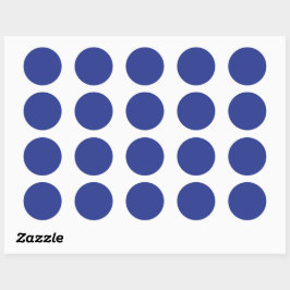 Koninklijk Blauwe Vakantie Elegantie Ronde Sticker
