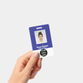 Koninklijk Blauwe Verticale Aangepaste Personeelsf Badge (Handheld)