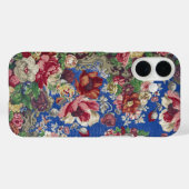 Koninklijk Blauwe Victoriaanse Roos Sierpatroon Case-Mate iPhone Case (Achterkant (horizontaal))