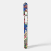 Koninklijk Blauwe Victoriaanse Roos Sierpatroon Case-Mate iPhone Case (Achterkant / Links)