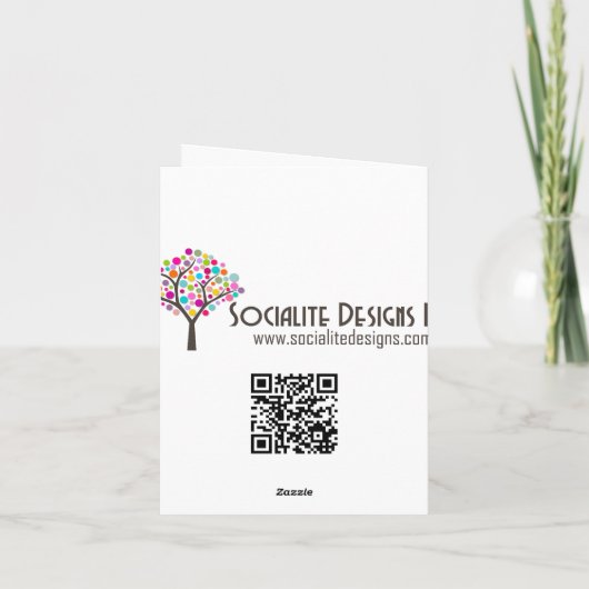 Koninklijk blauwe vintage krullen bruiloft bedankt (Achterkant)