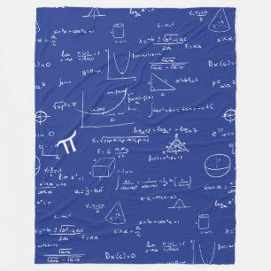 Koninklijk Blauwe Wiskundige Vergelijkingen Formul Fleece Deken