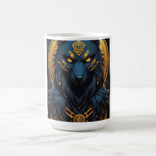 Koninklijk Blauwe Wolf Mok - Mystieke Wolf Koffiem