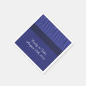 Koninklijk Blauwe Zebra Patroon Servet (Hoek)