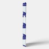 Koninklijk Blauwe Zeilboot Patroon Case-Mate iPhone Case (Achterkant / Rechts)