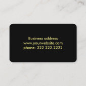 Koninklijk Bourgondië Leer Gouden Zakelijke Visite Visitekaartje (Achterkant)