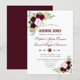 Koninklijk Bourgondië Marsala Bloemendiner Kaart