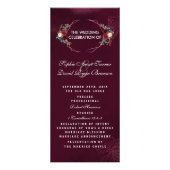 Koninklijk Bourgondisch Bloemmotief Geometrisch Hu Reclamekaart (Voorkant)