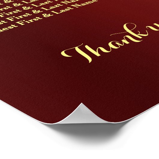 Koninklijk Bourgondische Gouden Pauw Trouw Stoelen Poster (Hoek)