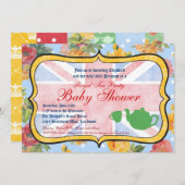 Koninklijk Brits Baby shower Kaart (Voorkant / Achterkant)