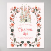Koninklijk Castle Birthday-teken - Aangepaste Sjab Poster (Voorkant)