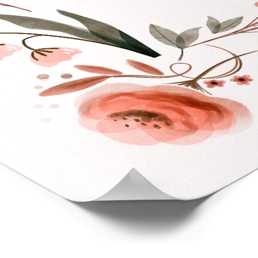 Koninklijk Castle Birthday Welkomstteken Roze Poster (Hoek)