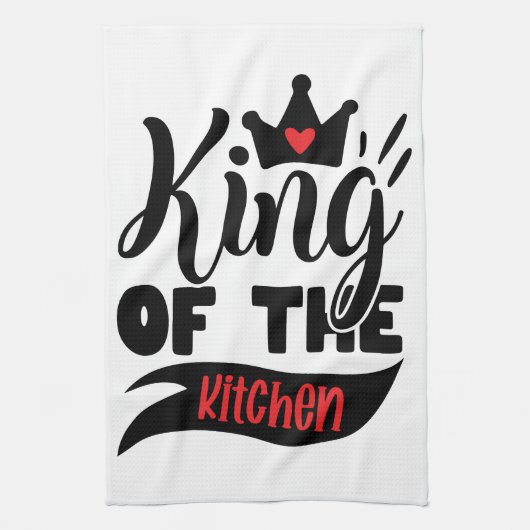 Koninklijk Chef Schort: Koning van de Keuken Theedoek (Verticaal)