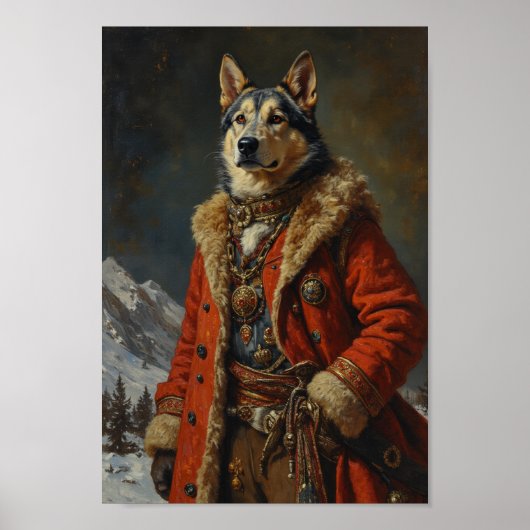 Koninklijk Chinook Portret Poster (Voorkant)