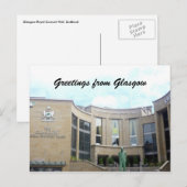 koninklijk concertzaal glasgow briefkaart (Voorkant / Achterkant)