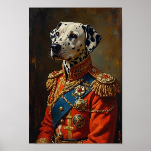 Koninklijk Dalmatisch Portret Poster (Voorkant)