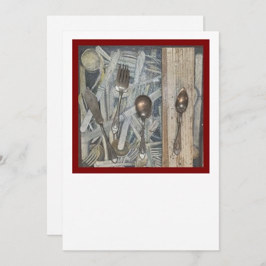 Koninklijk diner kaart (Voorkant / Achterkant)