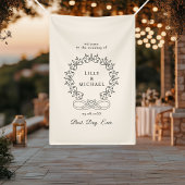 Koninklijk, Elegant, "Best-Day-Ever" Trouwen Spandoek