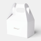 Koninklijk, elegant, bruiloft bedankdoosjes (Achterkant)