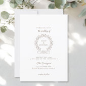 Koninklijk, elegant, bruiloft kaart