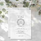 Koninklijk, elegant, bruiloft kaart