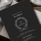 Koninklijk, elegant, bruiloft kaart