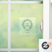 Koninklijk, elegant, bruiloft raamsticker (Huis)