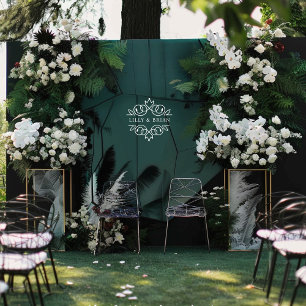 Koninklijk, elegant, bruiloft raamsticker