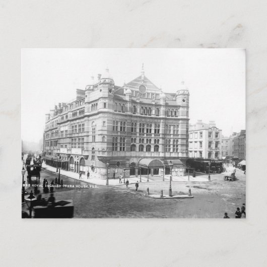 Koninklijk Engels Huis van de Opera, 1891 Briefkaart (Voorkant)