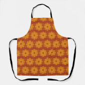 Koninklijk geel en rood mandala patroon schort (Voorkant)