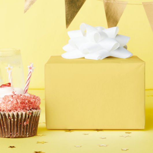 Koninklijk Geel Glanzend Inpakpapier (Verjaardagsfeest)