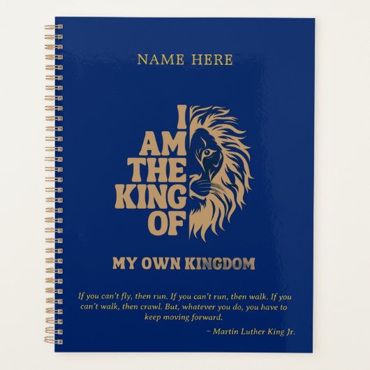 Koninklijk Geïnspireerd Ik Ben De Koning Van Mijn  Planner (Voorkant)
