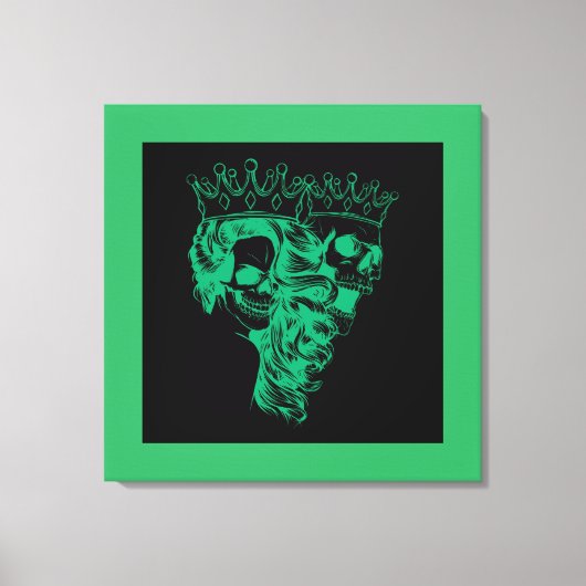 Koninklijk Gemaakte Koning & Koningin Canvasprint Canvas Afdruk (Voorkant)