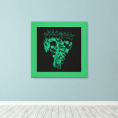 Koninklijk Gemaakte Koning & Koningin Canvasprint Canvas Afdruk (Insitu (Houten vloer))