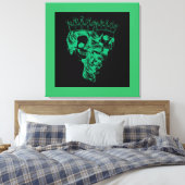 Koninklijk Gemaakte Koning & Koningin Canvasprint Canvas Afdruk (Insitu (Slaapkamer))