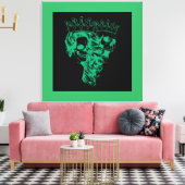 Koninklijk Gemaakte Koning & Koningin Canvasprint Canvas Afdruk (Insitu (Woonkamer))