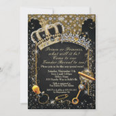 Koninklijk Genderblad Shower Prince of Princess Kaart (Voorkant)