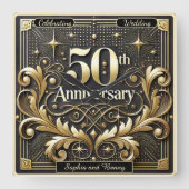 Koninklijk Goud: 50-Jarig Jubileum Vierkante Klok (Voorkant)
