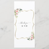 Koninklijk Goud Zwart Great Gatsby 1920s Trouwen Menu (Achterkant)