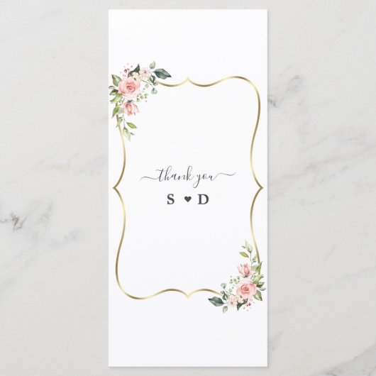 Koninklijk Goud Zwart Great Gatsby 1920s Trouwen Menu (Achterkant)