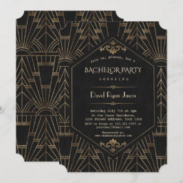 Koninklijk Goud Zwart Great Gatsby Jaren 20 Bachel Kaart