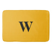 Koninklijk Goud Zwart Monogram Badmat (Voorkant)