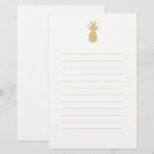 Koninklijk Gouden Ananas Briefpapier (Voorkant / Achterkant)