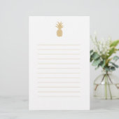 Koninklijk Gouden Ananas Briefpapier (Staand voorkant)
