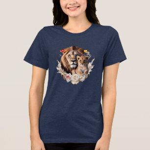 Koninklijk Gouden Bloemendrieblend T-shirt voor Le