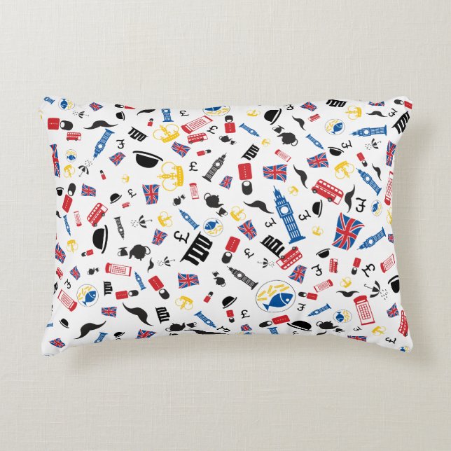 Koninklijk Groot-Brittannië Decoratief Kussen (Voorkant)