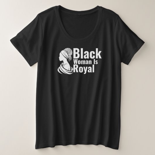 Koninklijk Grote Maat T-shirt (Design voorkant)